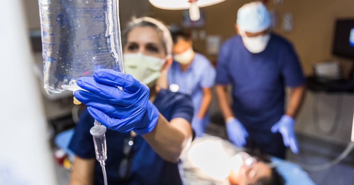 surgical team preparing for surgery
