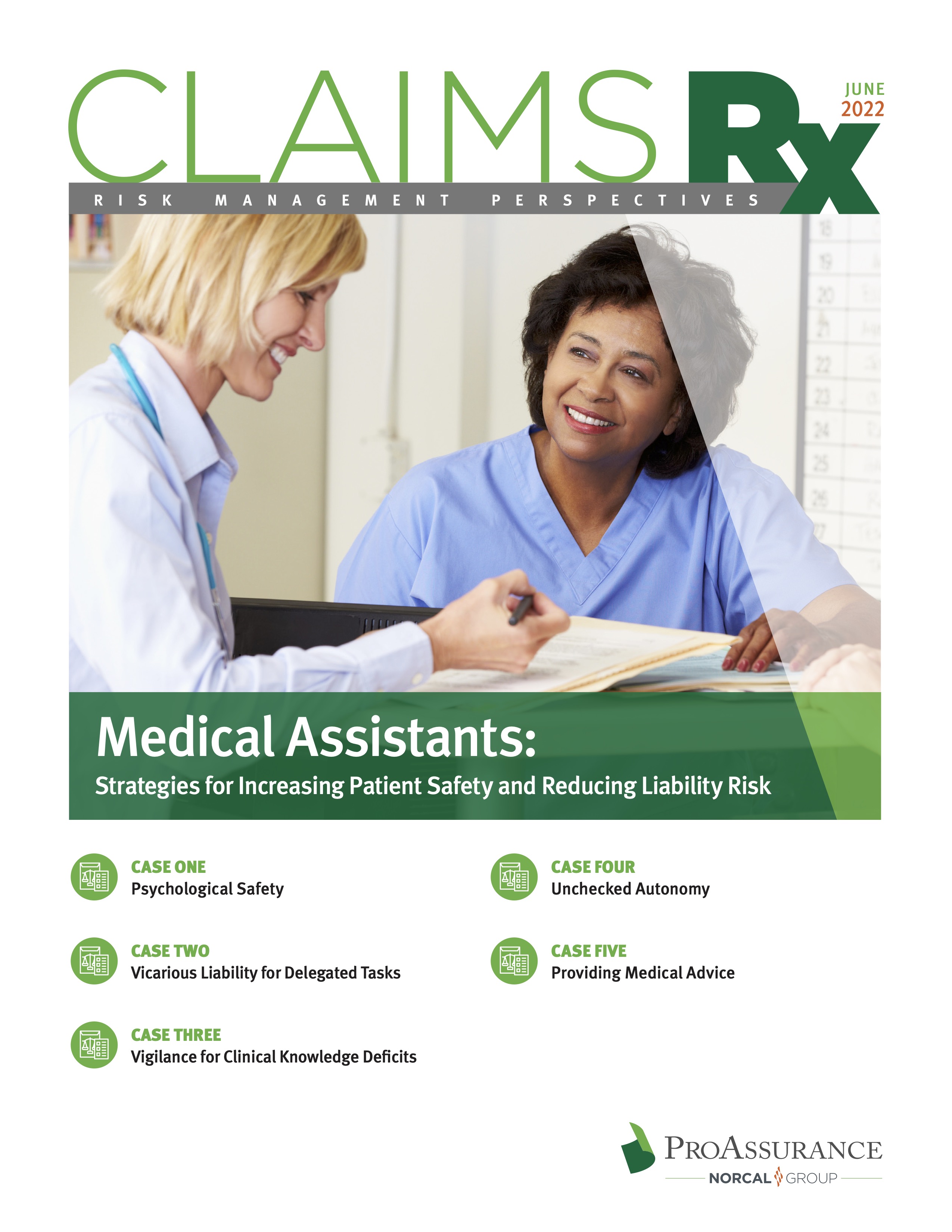 Medical Assistants: Strategies for Increasing Patient Safety and Reducing Liability Risk